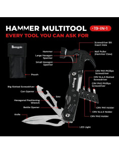 Martillo Multiherramienta Magpie 19 en 1 Acero Inoxidable 2