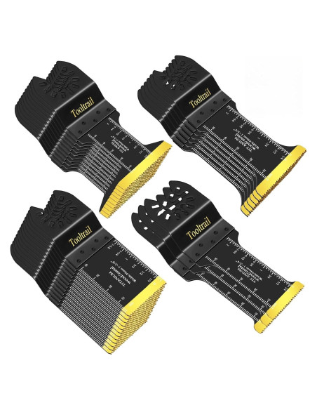 30 Cuchillas Oscilantes Titanio Tooltrail para Metal y Madera