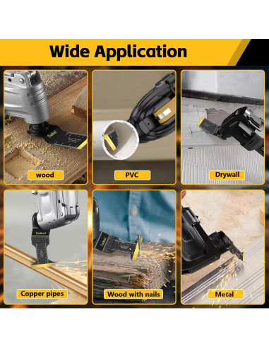 30 Cuchillas Oscilantes Titanio Tooltrail para Metal y Madera