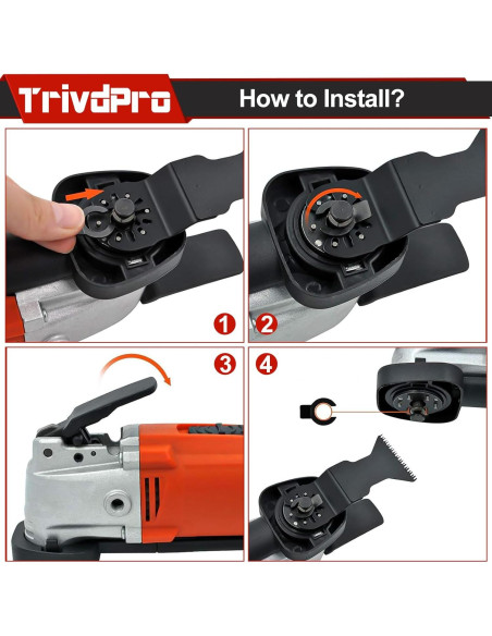 Kits de 100 Hojas de Sierra Oscilante TrivdPro para Metal y Madera
