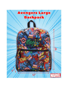 Mochila Fast Forward Avengers 16" para Niños - Azul 2