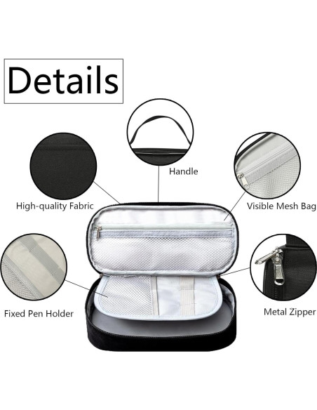 Estuche de bolígrafos Rovozar diseño béisbol 24.4x11.7cm