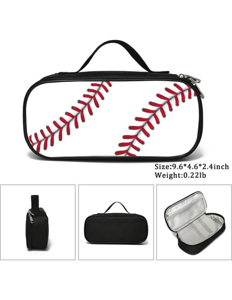 Estuche de bolígrafos Rovozar diseño béisbol 24.4x11.7cm
