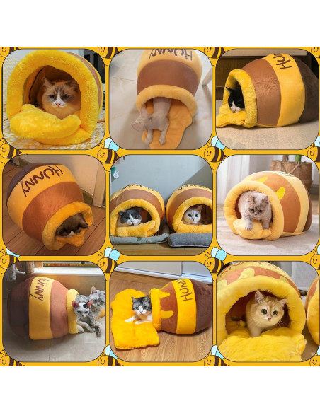 Cueva de Gato Honey Pot Romaneco 42x37x30 cm para Gatos Cueva de Gato Honey Pot Romaneco 42x37x30 cm para Gatos