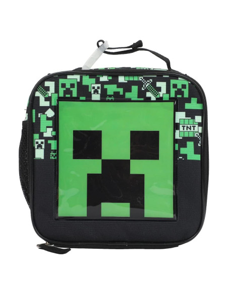 Caja de Almuerzo Aislada Minecraft Bioworld 26x23cm