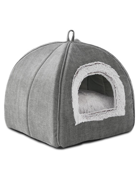 Cueva para Gatos WINDRACING 38cm Gris Plegable y Lavable