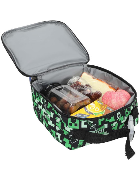 Caja de Almuerzo Aislada Minecraft Bioworld 26x23cm