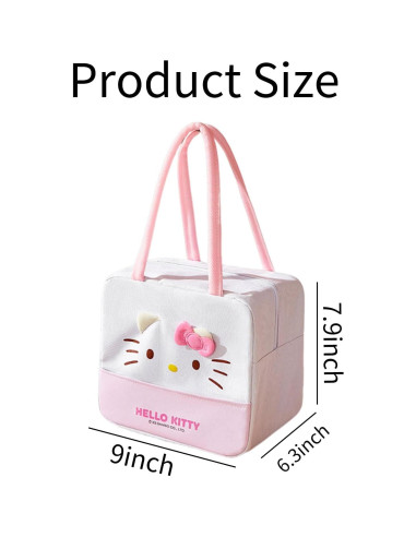 Bolsa de Almuerzo Zmioviq Rosa Anime 7L Reutilizable y Aislante