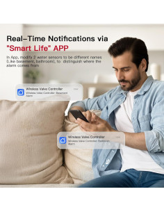 Sistema de Alarma de Fugas de Agua Satisure con 2 Sensores 2