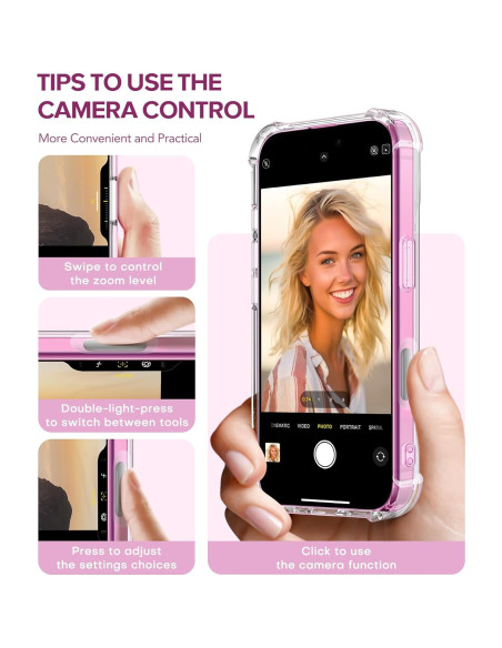 Funda GVIEWIN para iPhone 16 6.1" 2024 Floral Antichoque Funda GVIEWIN para iPhone 16 6.1" 2024 Floral Antichoque