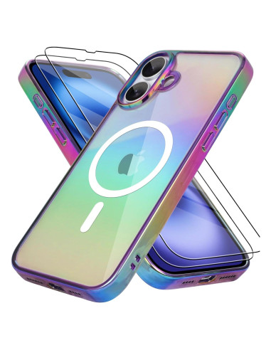 Funda Magnética Bonoma para iPhone 16 - Iridiscente Púrpura