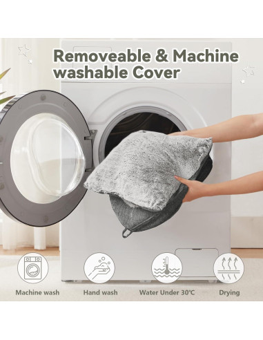 Cueva para Gatos WINDRACING 38cm Gris Plegable y Lavable