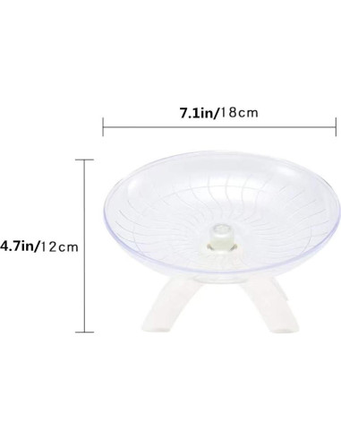 Rueda de Ejercicio Silenciosa ACEDIVA para Hámsters 18x12 cm