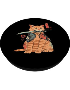 PopSocket Adhesivo PopGrip Gato Samurai Ninja Kawaii 2