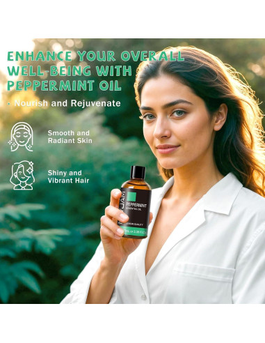 Aceite Esencial de Menta MAYJAM 100ml - Aromaterapia y Cuidado