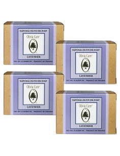 Jabón Natural Olivia Care Lavanda 4x227g Hipoalergénico