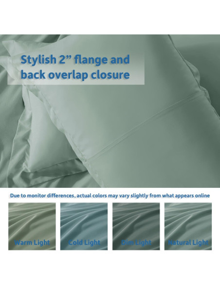 Cubierta de Edredón Queen Nestl Verde Salvia 3 Piezas Microfibra