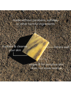 Jabón Vegano Naqee de Pachulí y Naranja - Paquete de 3 2