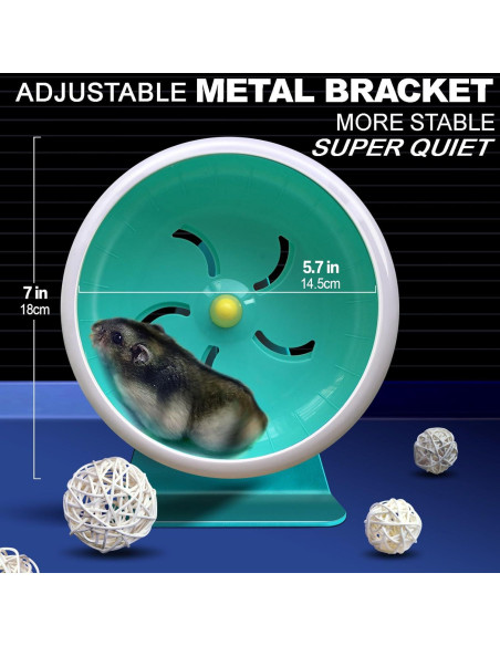 Rueda Silenciosa para Hámster 7" Azul A - Mu Shang8