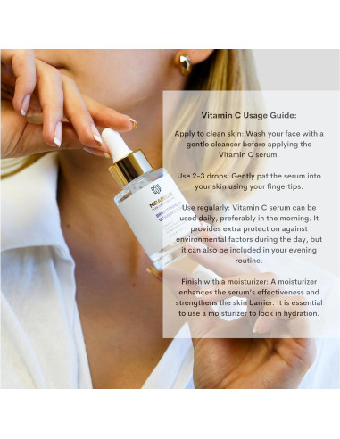 Suero Facial Hidratante Mirabellix 30ml con Vitamina C y Niacinamida