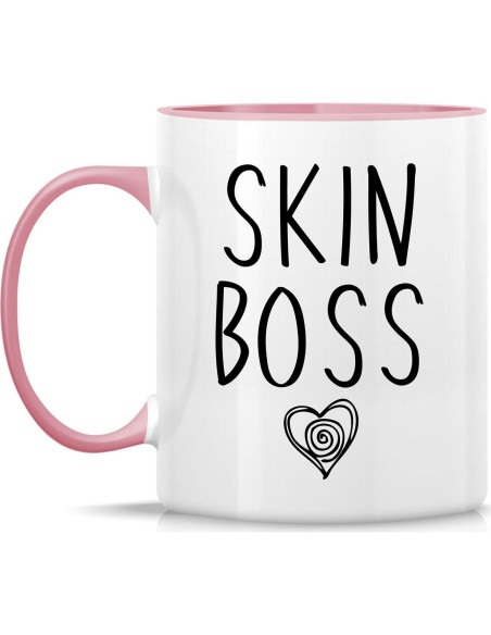 Taza de Cerámica Retreez 11 Oz Blanca con Asa Rosa Taza de Cerámica Retreez 11 Oz Blanca con Asa Rosa