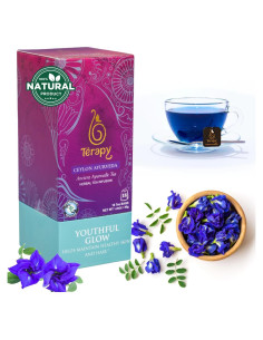 Té Herbal Orgánico Brillante Juventud Terapia Ceylon - 18 Bolsitas