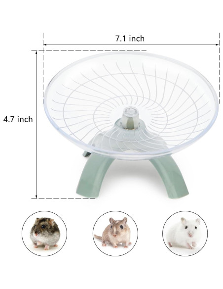 Rueda de Ejercicio Silenciosa para Hámster Reshiho 18 cm
