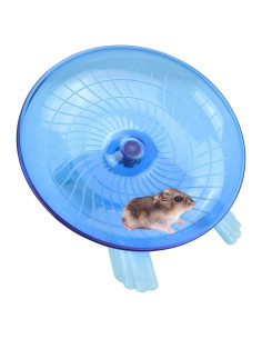 Plato Giratorio Silencioso para Hámster Nanaborn 18x18 cm Azul