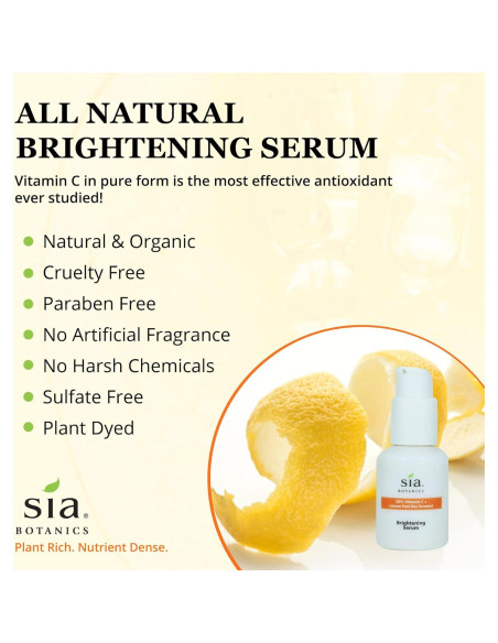 Suero Facial Iluminador Sia Botanics 30ml Vitamina C Natural Suero Facial Iluminador Sia Botanics 30ml Vitamina C Natural