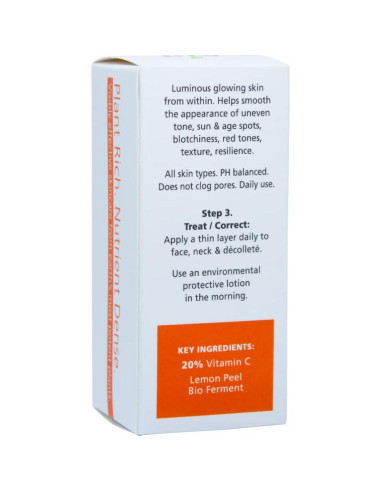 Suero Facial Iluminador Sia Botanics 30ml Vitamina C Natural