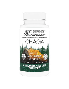Cápsulas de Chaga Host Defense - Suplemento Inmunológico 60 Unidades