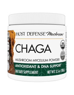 Polvo de Chaga Host Defense 99.22 g - Suplemento Inmunológico