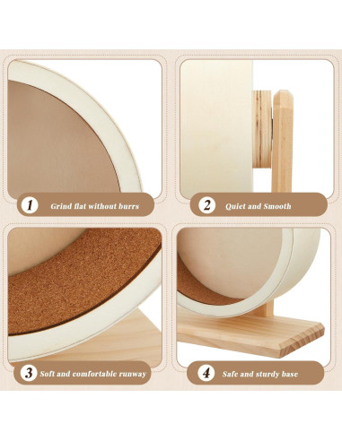 Juego de Rueda Silenciosa y Botella de Agua para Hámster