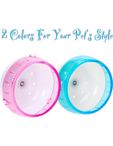 Rueda de Ejercicio para Hámster Petzilla 12cm Azul - Silenciosa y Segura