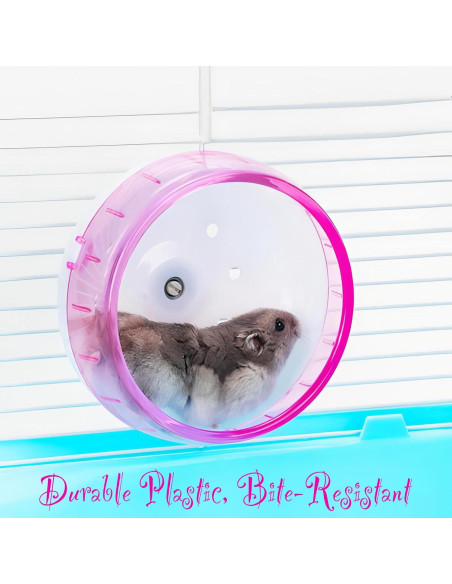 Rueda de Ejercicio para Hámster Petzilla 12cm Azul - Silenciosa y Segura