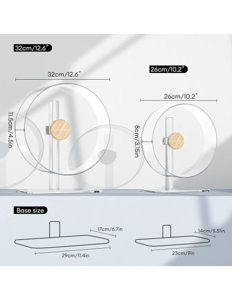 Rueda de Ejercicio Silenciosa BUCATSTATE 32cm para Hámster Rueda de Ejercicio Silenciosa BUCATSTATE 32cm para Hámster