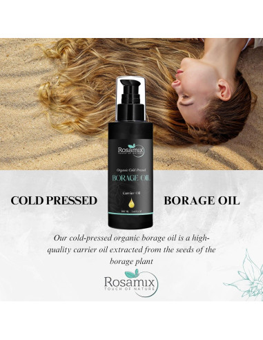 Aceite de Borraja Orgánico Rosamix 100 ml - Cuidado Piel Seca