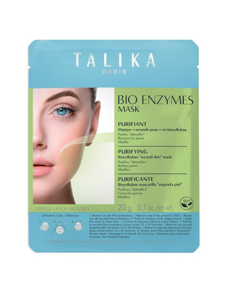 Mascarilla Purificante de Biocelulosa Talika 20g - Hidratante y Refinadora