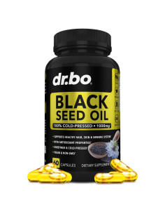 Cápsulas de Aceite de Semilla Negra Dr. Bo 1000mg Veganas - 60 Unidades