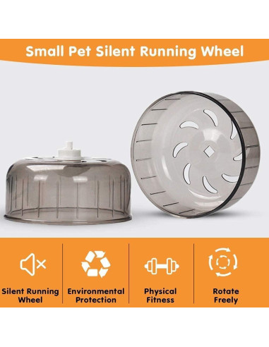Rueda de Ejercicio Silenciosa para Hámsters WNZQK 13.2 cm