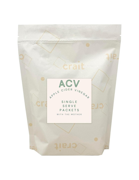 Paquetes de Vinagre de Sidra de Manzana Crait - 50 Porciones de 14.79 ml