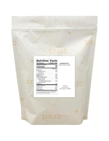 Paquetes de Vinagre de Sidra de Manzana Crait - 50 Porciones de 14.79 ml