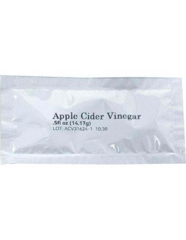 Paquetes de Vinagre de Sidra de Manzana Crait - 50 Porciones de 14.79 ml