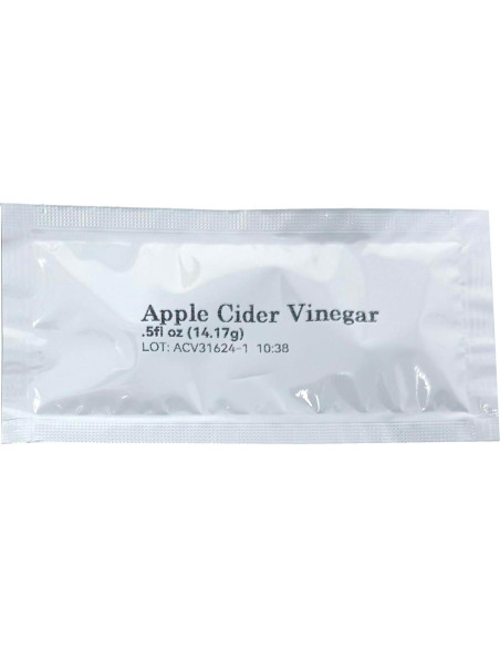Paquetes de Vinagre de Sidra de Manzana Crait - 50 Porciones de 14.79 ml