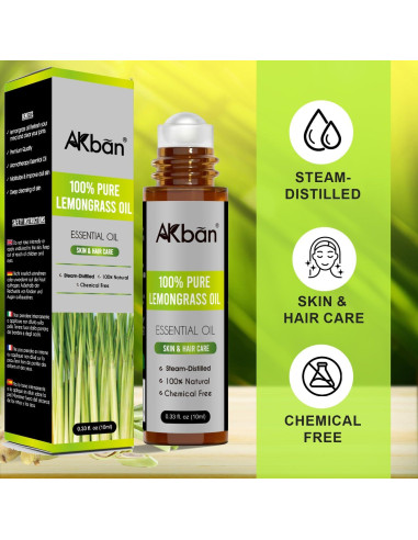 Aceite Esencial de Hierba Limón DAIEME 9.86 ml 100% Puro