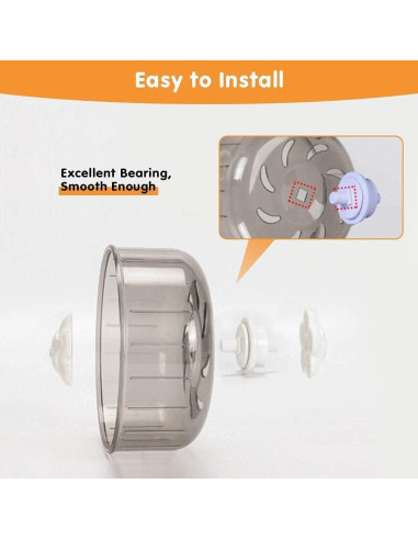 Rueda de Ejercicio Silenciosa para Hámsters WNZQK 13.2 cm