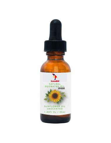 Aceite de Girasol Ozonizado LucaEd 30ml - Hidrata Piel y Uñas