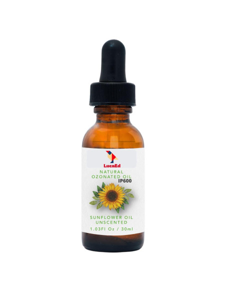 Aceite de Girasol Ozonizado LucaEd 30ml - Hidrata Piel y Uñas