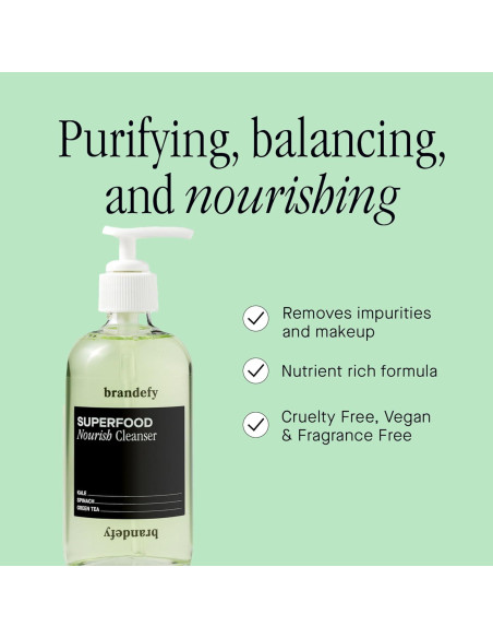 Dúo Limpiador Facial Orgánico Brandefy + Suero Niacinamida 30ml