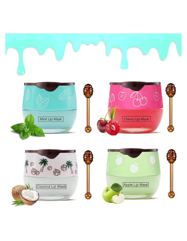 Bálsamo Labial Hidratante Charm Kiss 4PCS Miel Frutas 160g